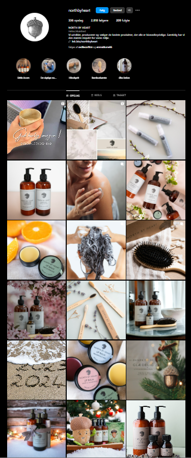 North ny Heart Instagram grid